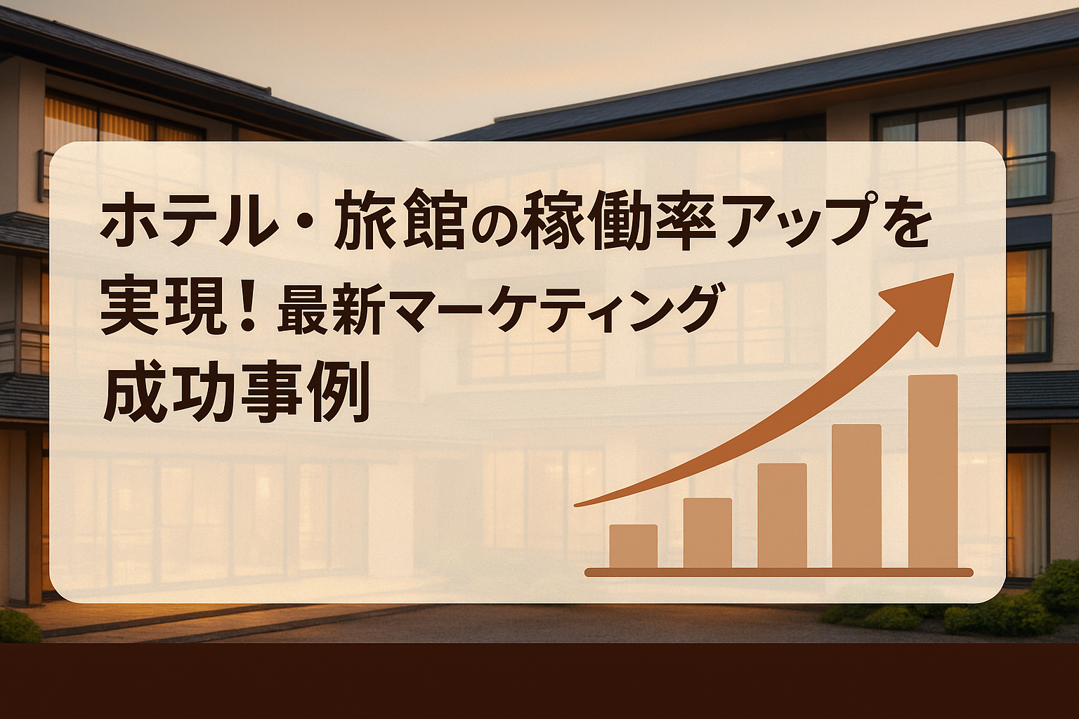 ホテル・旅館の稼働率アップを実現する!最新マーケティング成功事例