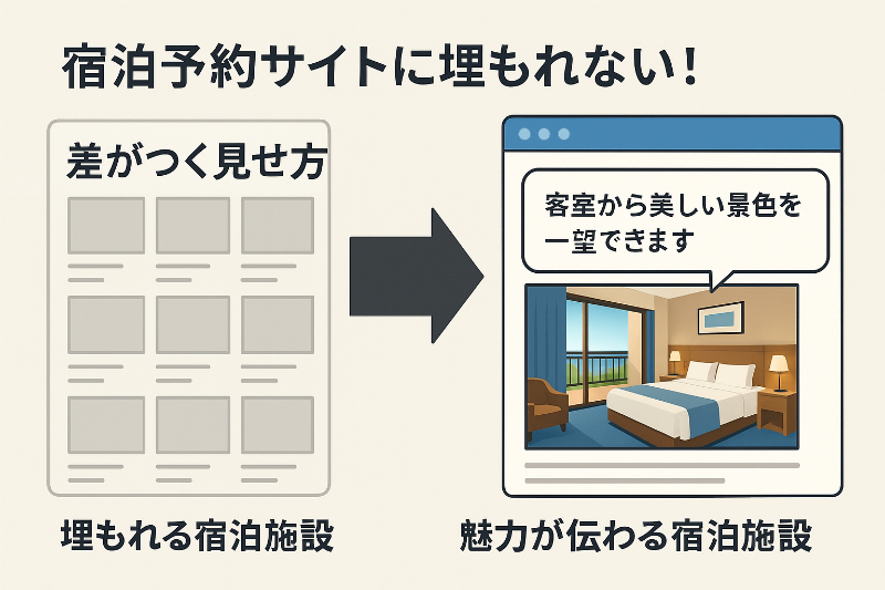 宿泊予約サイトに埋もれない!魅力が伝わる写真とコンテンツ作成術